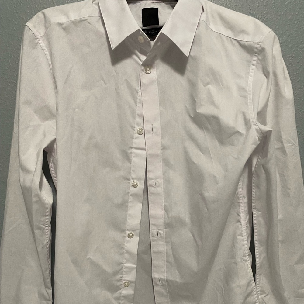 White slim fit H&M button up